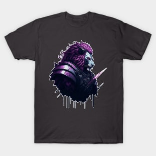 Space Lion bust T-Shirt